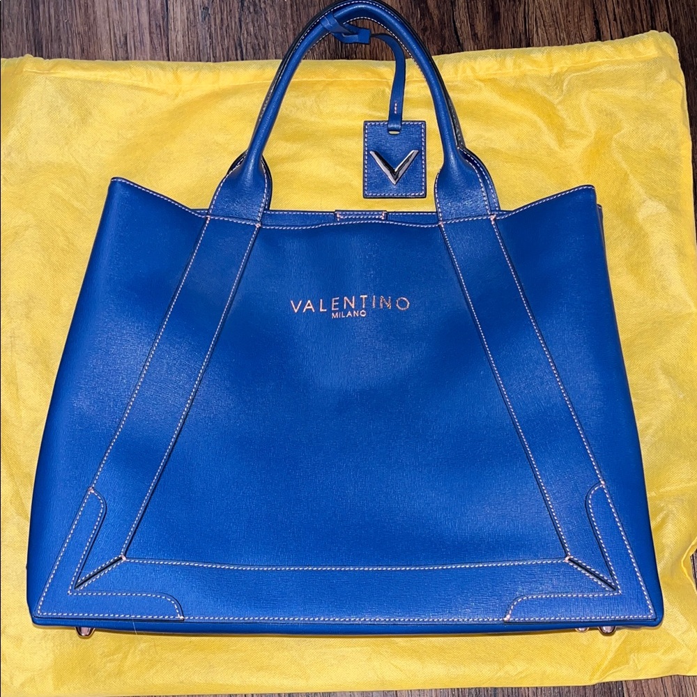 Valentino Blue Tote Bag